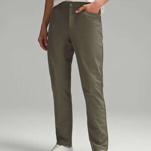 Lululemon ABC Classic-Fit Warpstreme Army Green Pants Men Size 38